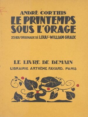cover image of Le printemps sous l'orage